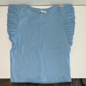 zara blue top
